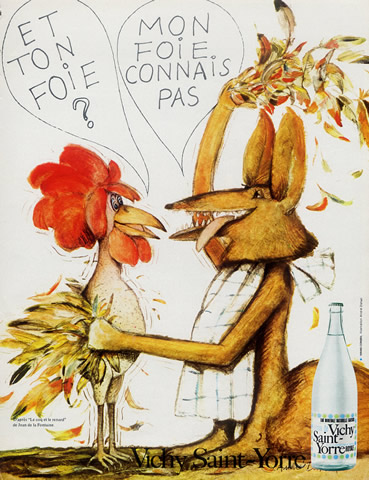 47426-vichy-saint-yorre-water-1974-le-coq-et-le-renard-the-cock-and-the-fox-andre-dahan-hprints-com