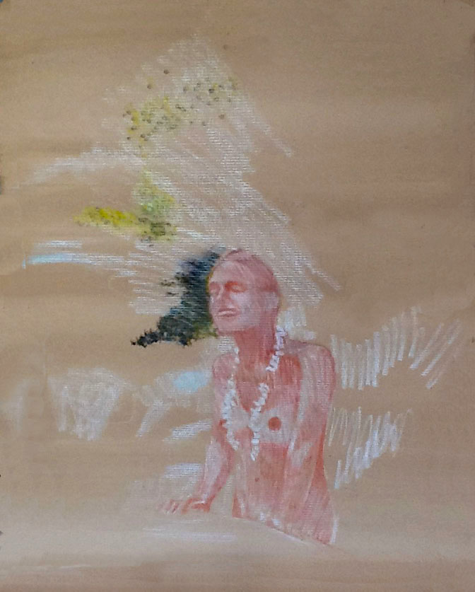 Micheline dans l'eau