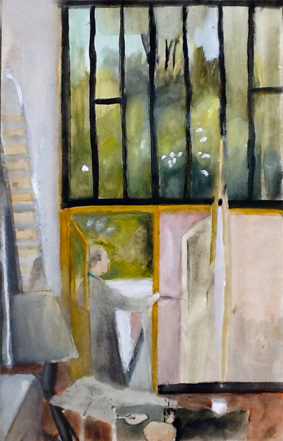 Philippe Dumas dans son atelier