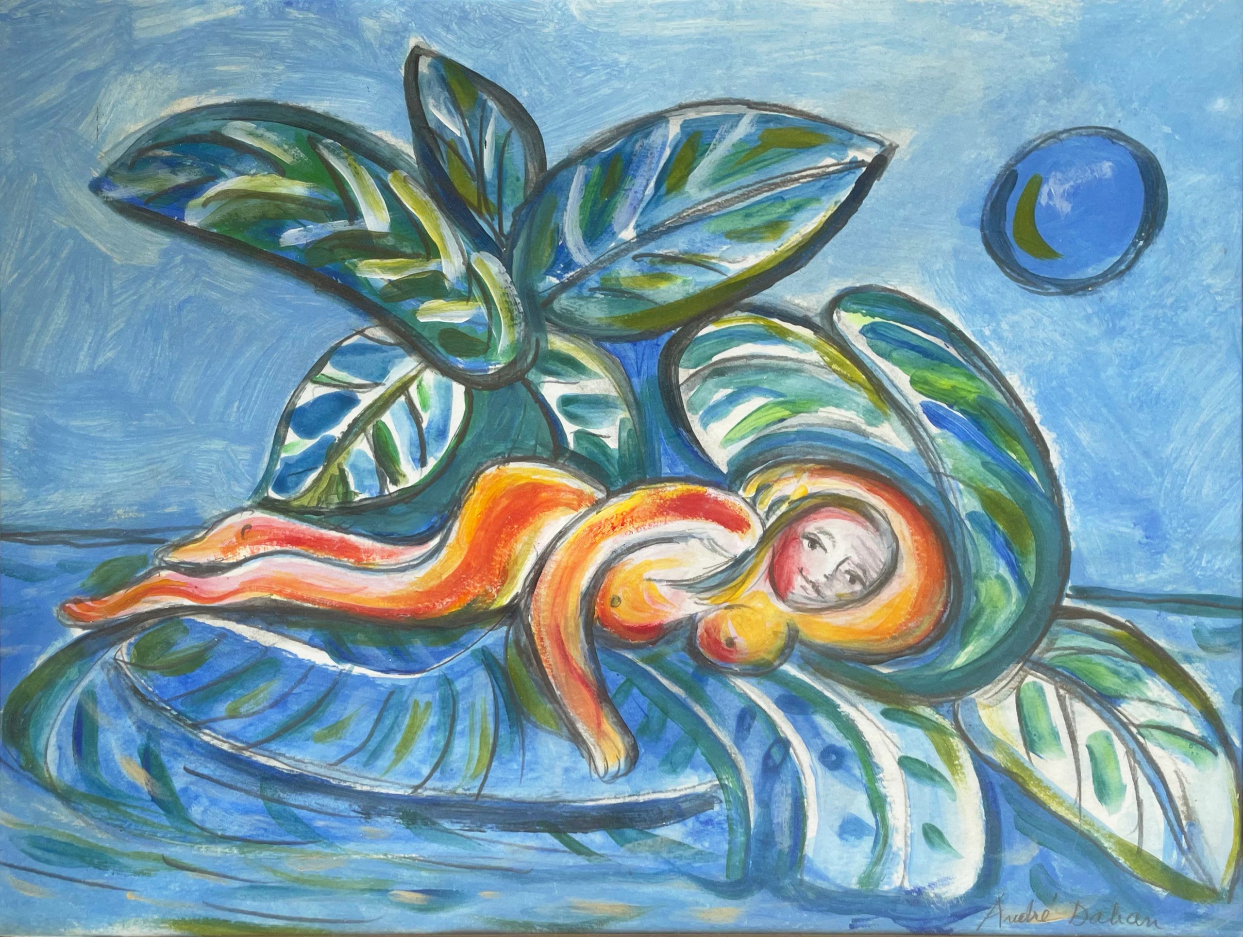 couchée feuille