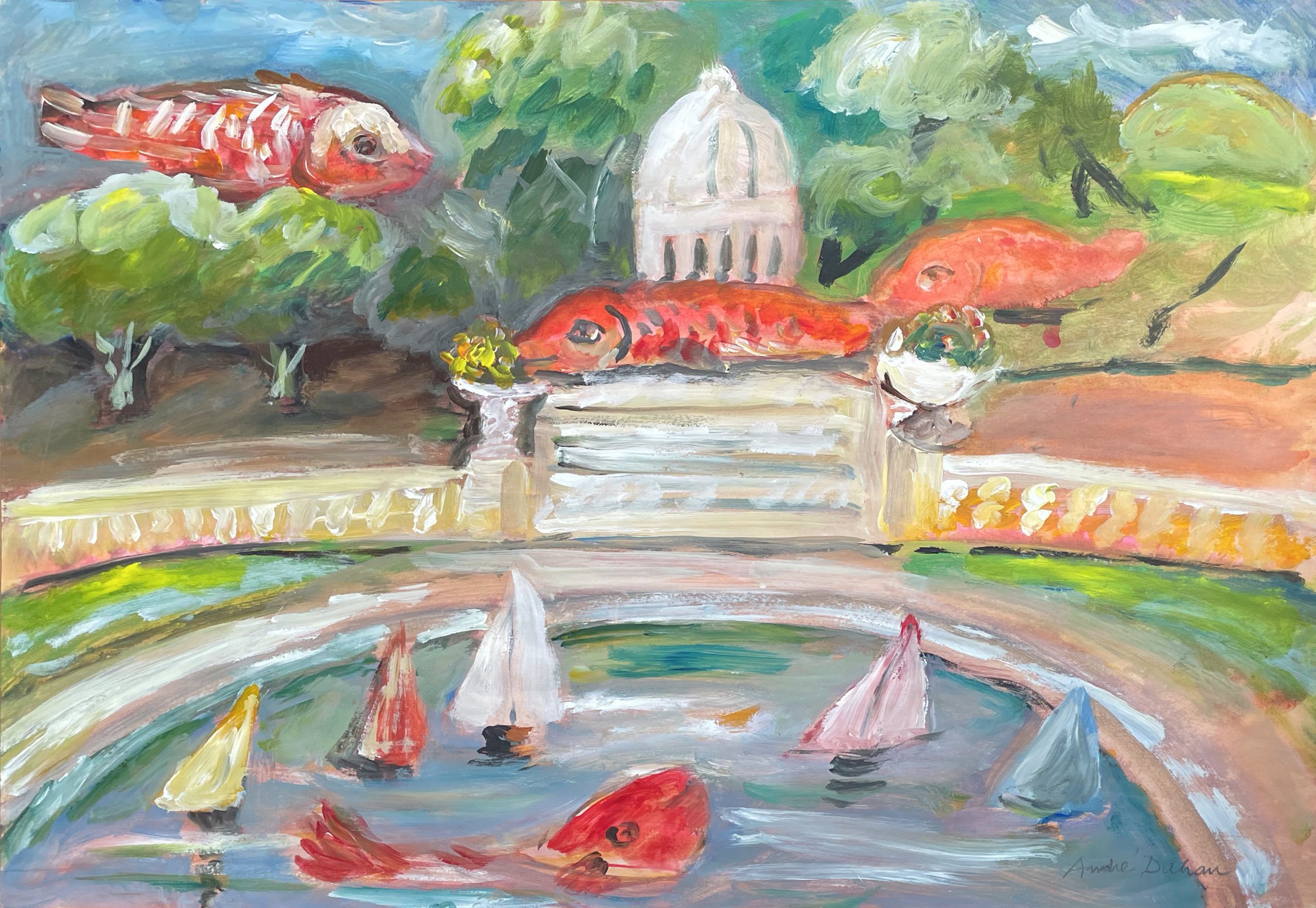 poissons du jardin du lexembourg
